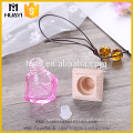 5ml irregular shape colored glass hanging car perfume bottle